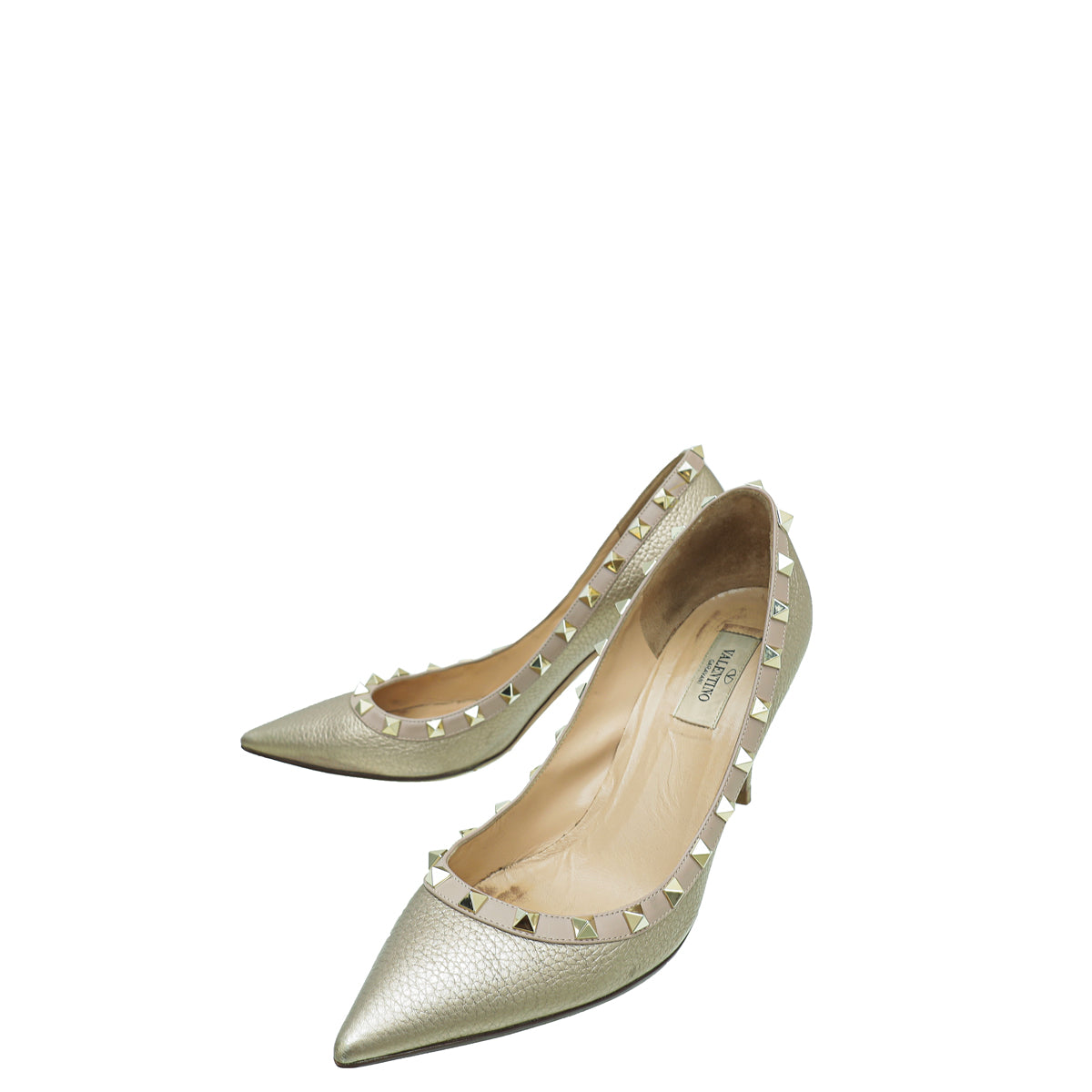 Valentino Skin Rockstud Pump 39.5-Valentino-THE CLOSET