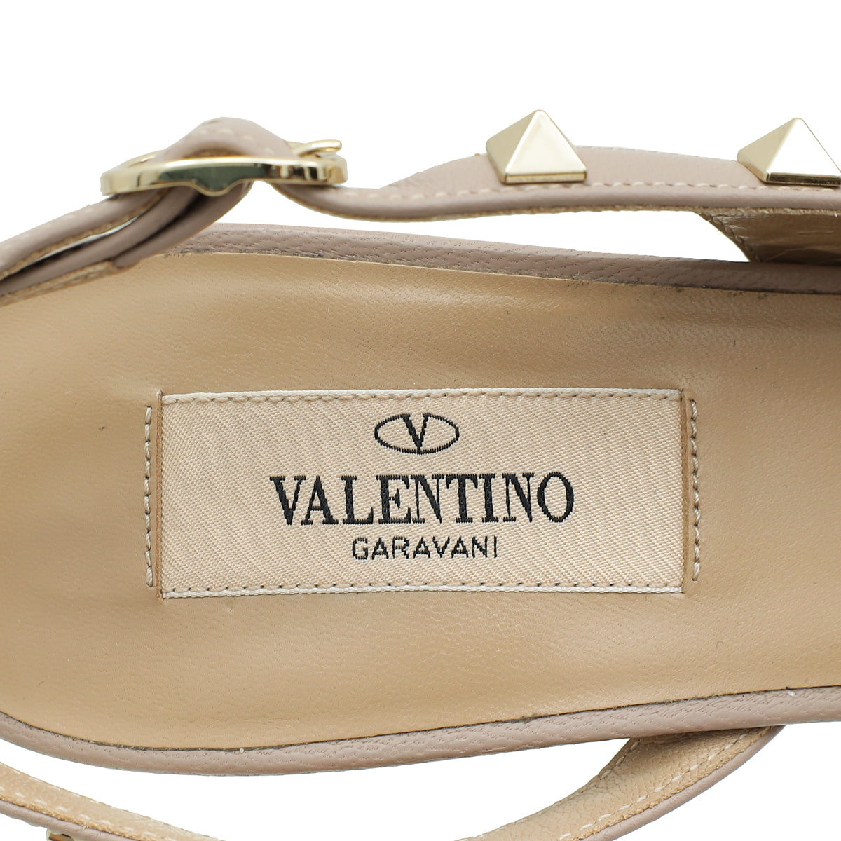 Valentino Blue Rockstud Caged Slingback Pump 39