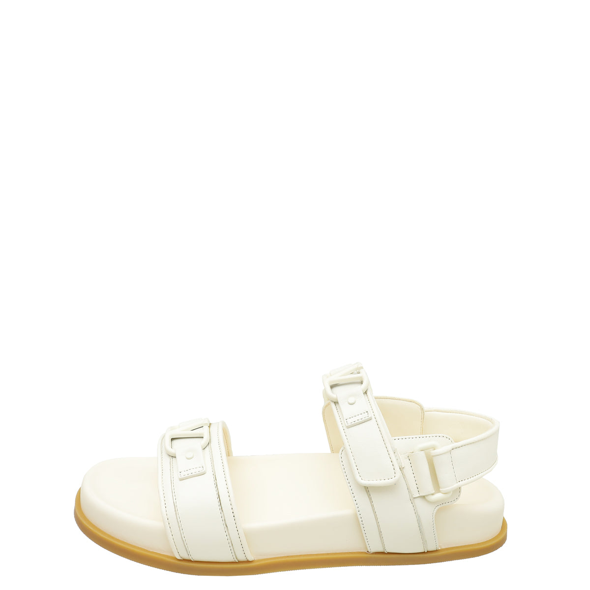 Valentino White VLogo Signature Sandals 39