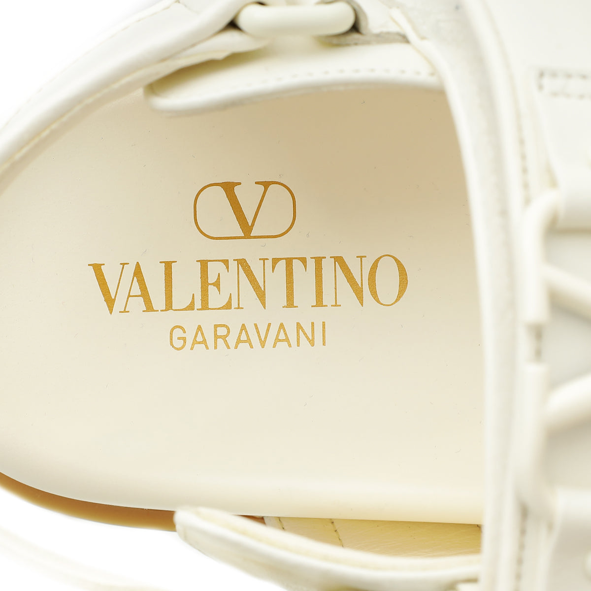 Valentino White VLogo Signature Sandals 39