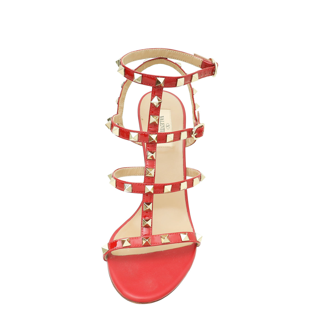 Valentino Red Rockstud Ankle Strap Sandal 39