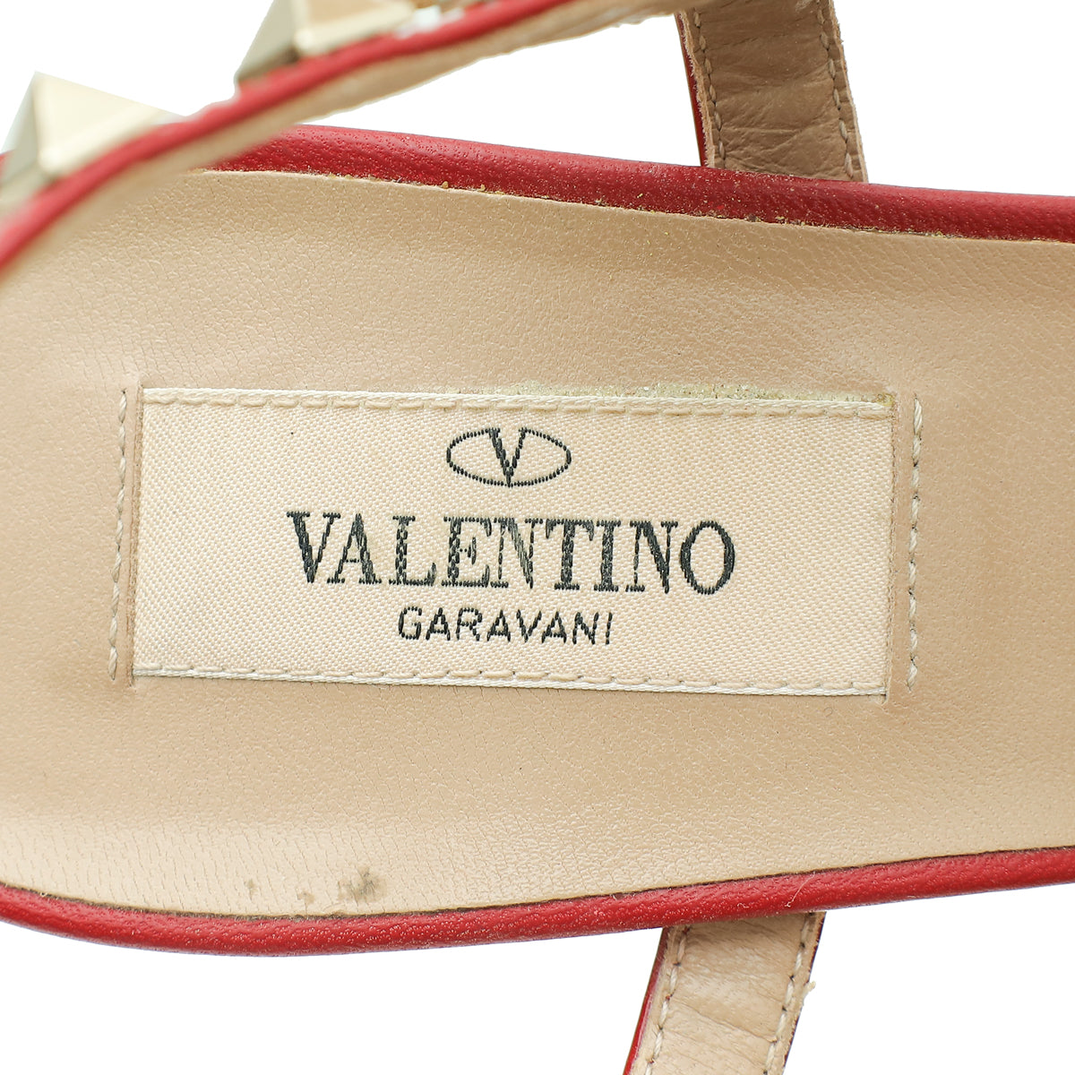 Valentino Red Rockstud Ankle Strap Sandal 39