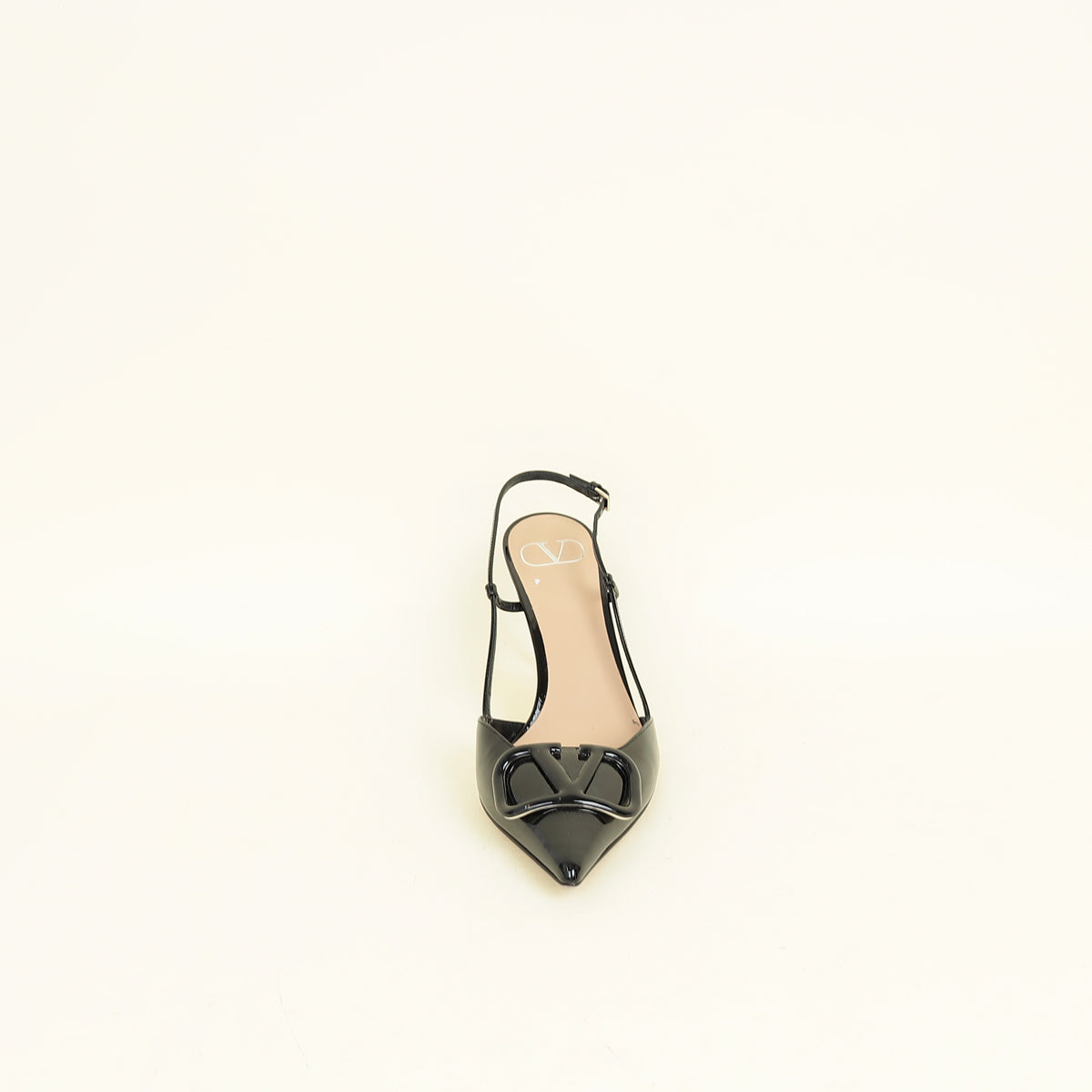 Valentino Black Vlogo Slingback Pump 39