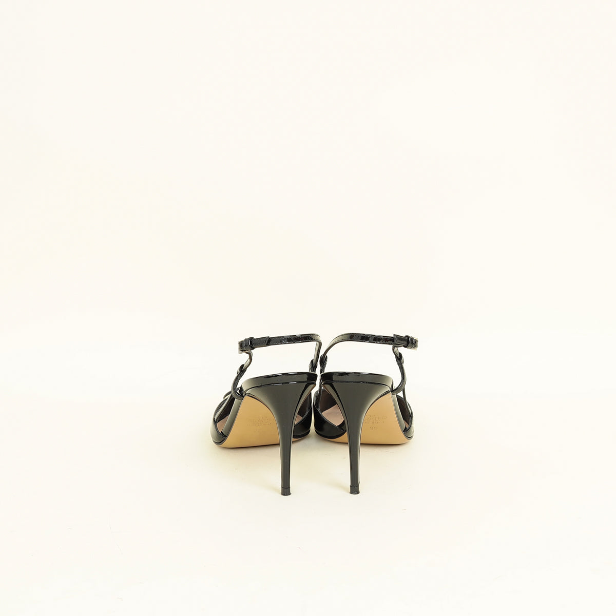 Valentino Black Vlogo Slingback Pump 39