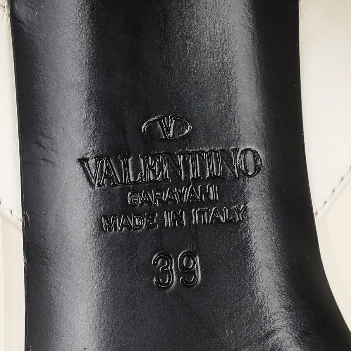 Valentino Light Ivory Roman Stud Ankle Strap 60mm Sandals 39-Valentino-THE CLOSET