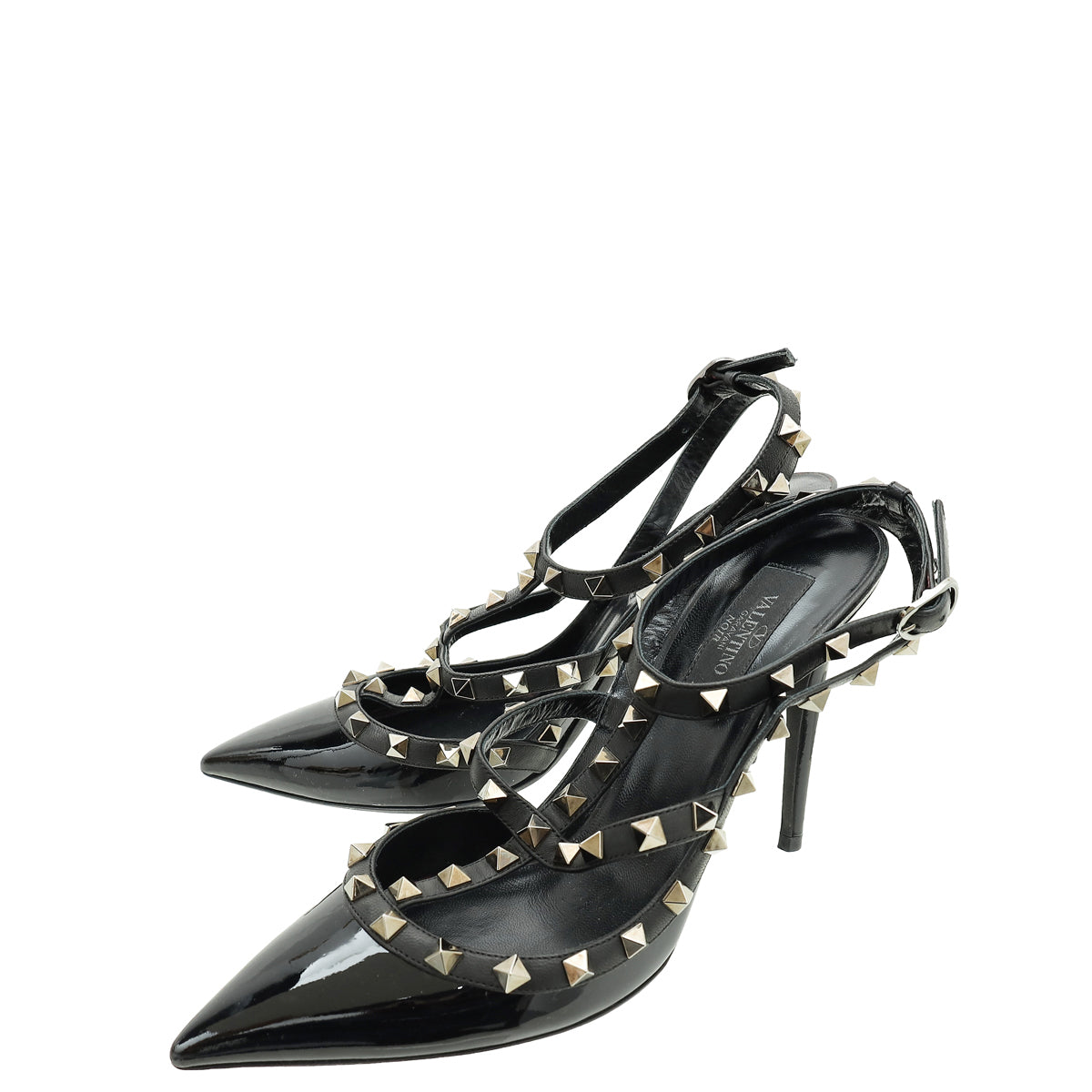 Valentino Black Caged Pumps 39-Valentino-THE CLOSET
