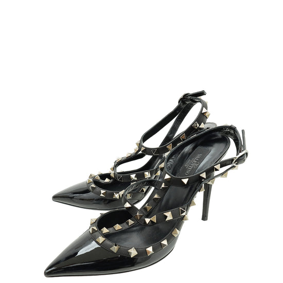 Valentino Black Caged Pumps 39