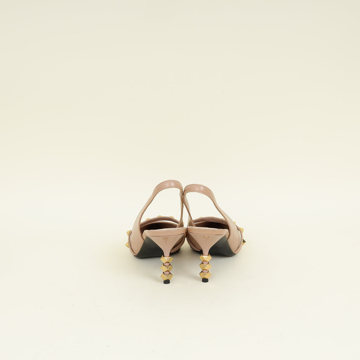 Valentino Nude Rockstud Slingback Pumps 39