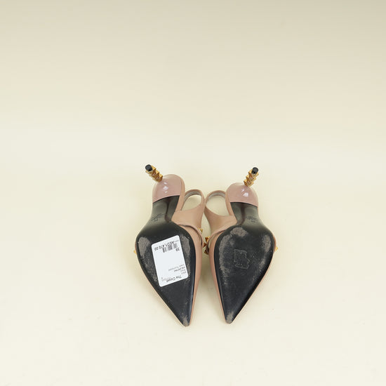 Valentino Nude Rockstud Slingback Pumps 39