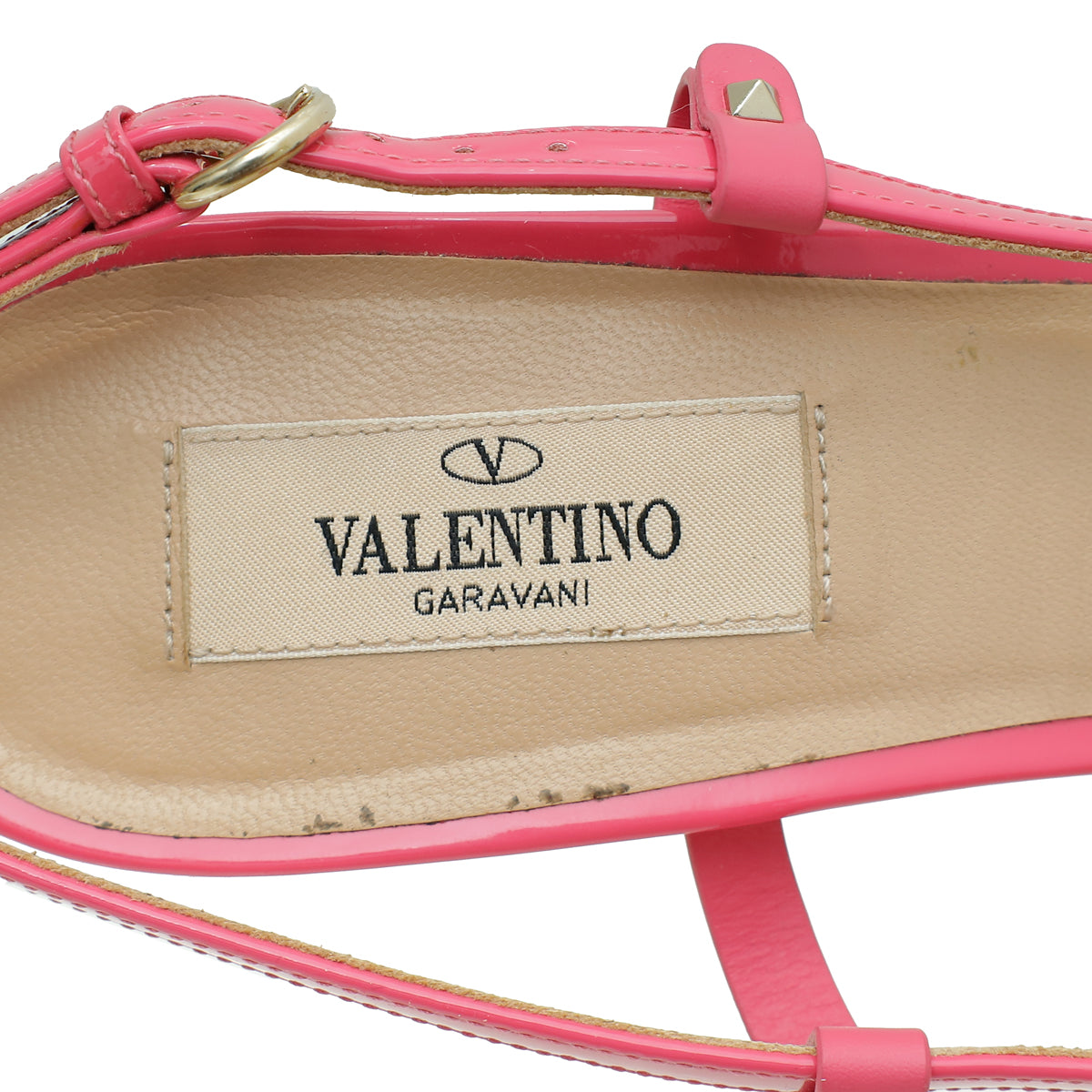 Valentino Pink VLogo Block Heeled Slingback 40
