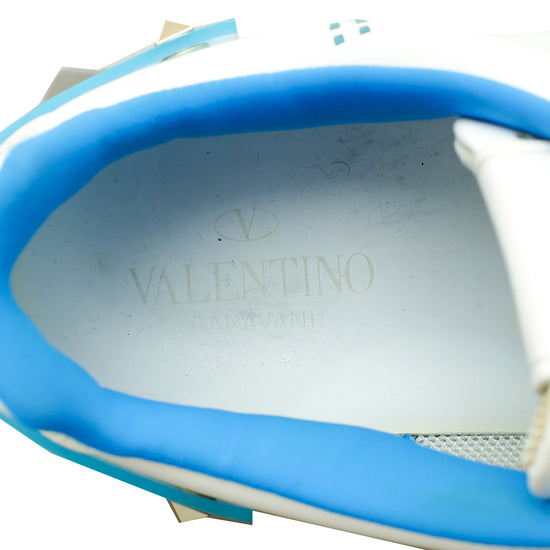 Valentino Bicolor Rockstud Backnet Sneaker 40