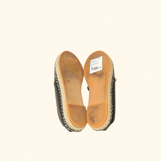 Valentino Black Rockstud Espadrille 40-Valentino-THE CLOSET