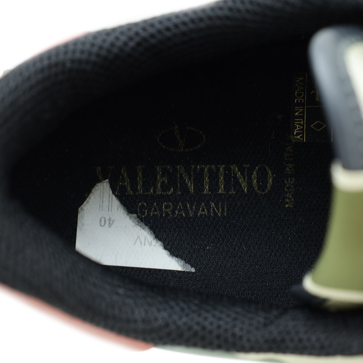 Valentino Olive Rockrunner Camouflage Sneaker 40