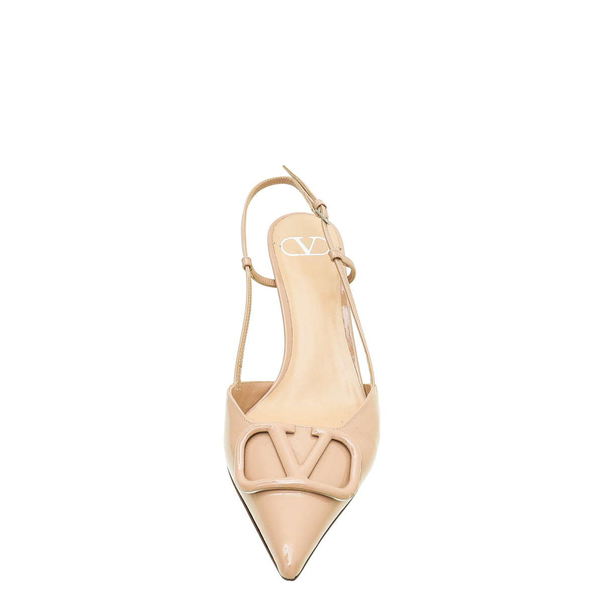 Valentino Poudre Vlogo Slingback Pump 41-Valentino-THE CLOSET