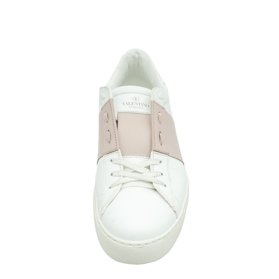 Valentino Bicolor Open Rockstud Sneaker 41