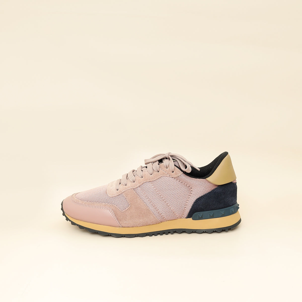 Valentino Lipstick Mauve Rockrunner Sneakers 42-Valentino-THE CLOSET