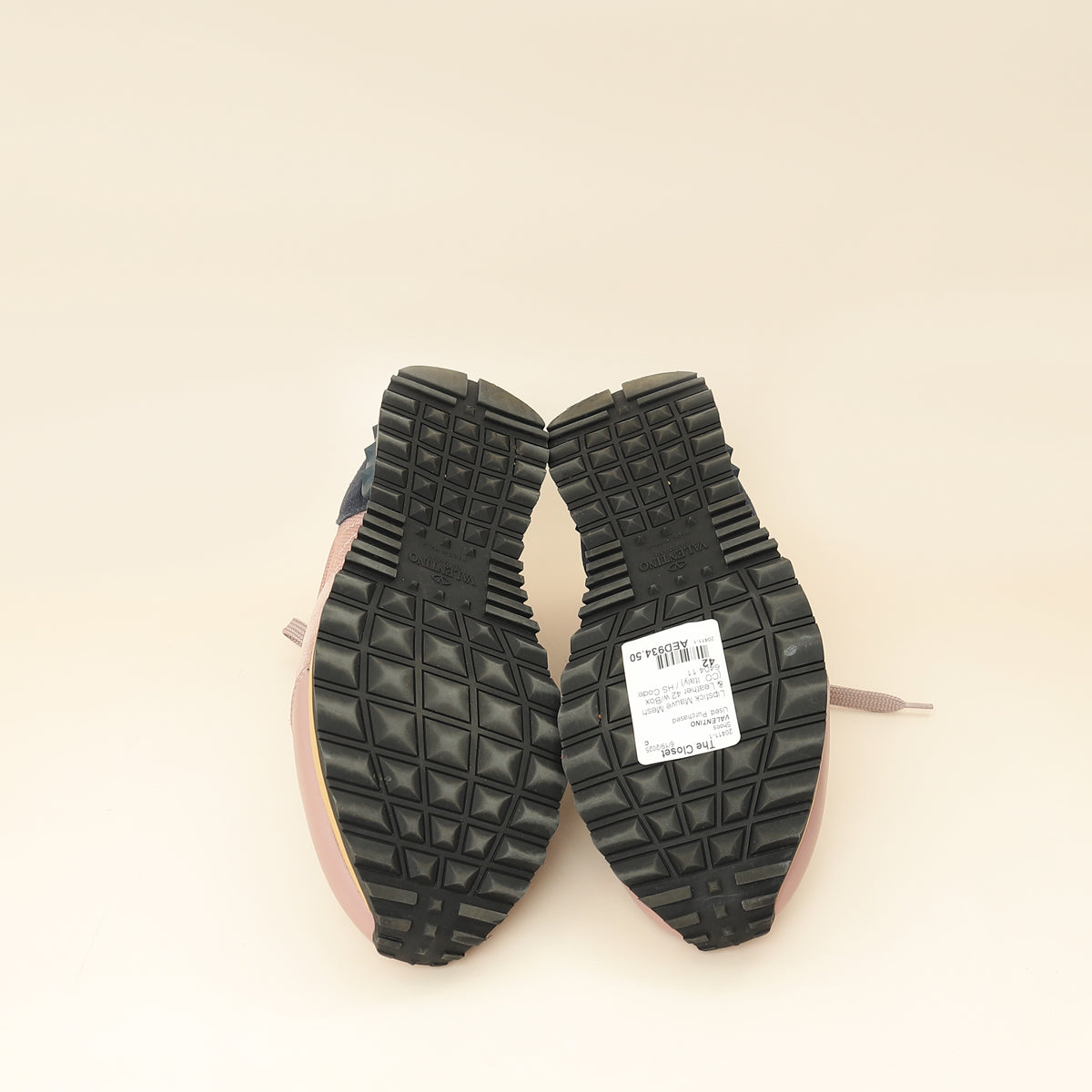 Valentino Lipstick Mauve Rockrunner Sneakers 42-Valentino-THE CLOSET