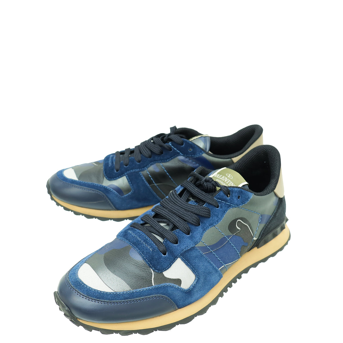 Valentino Multicolor Rockstud Patchwork Sneaker 43-Valentino-THE CLOSET