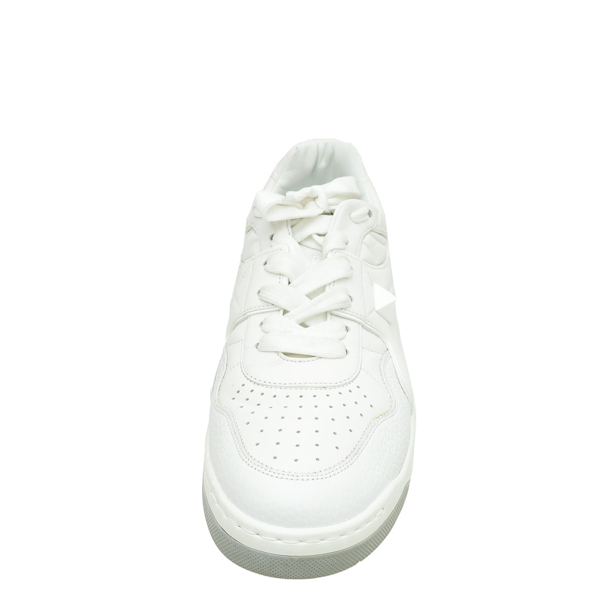 Valentino White One Stud Low Top Sneakers 44