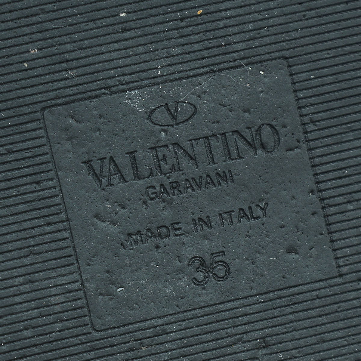 Valentino Black Roman Stud Mule 35