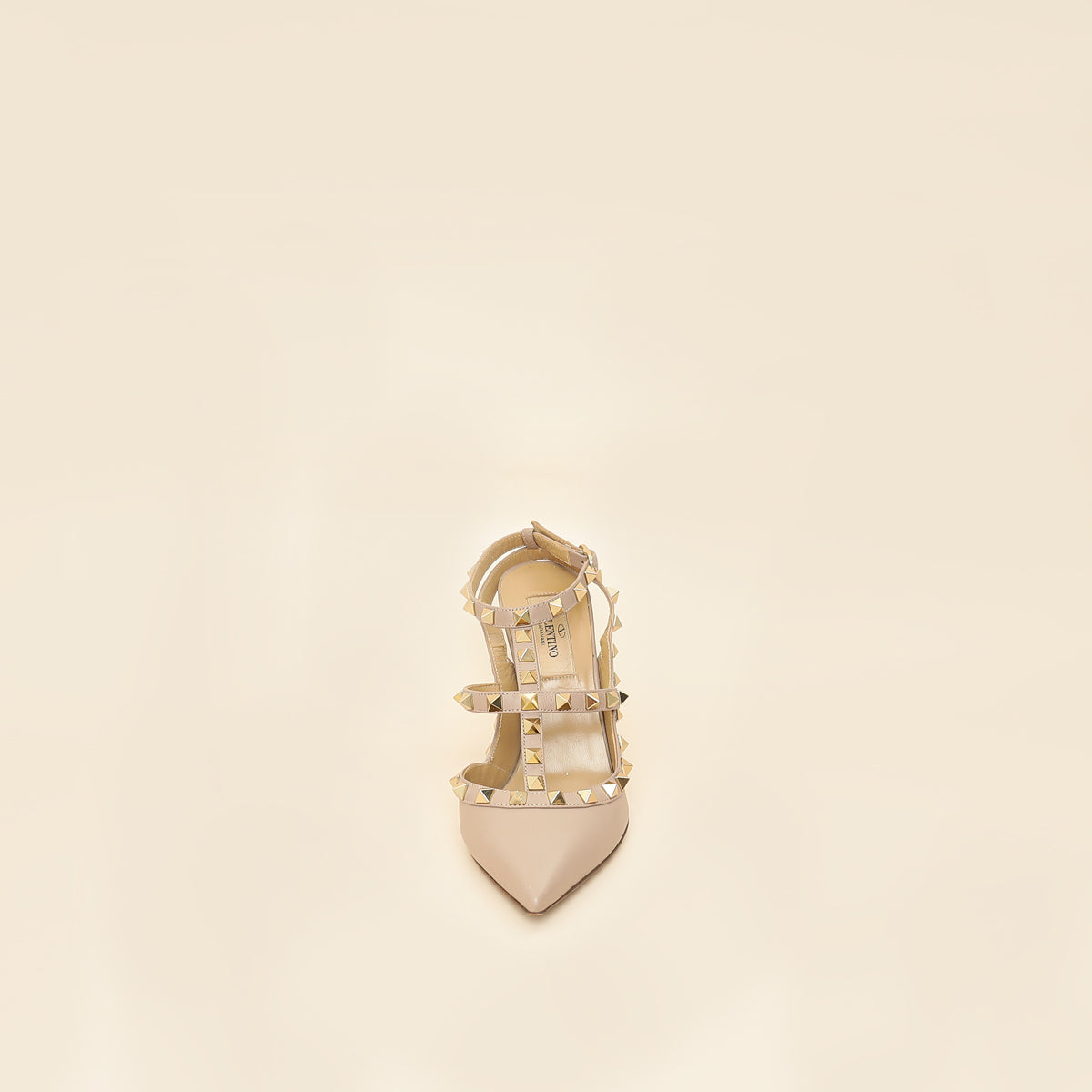 Valentino Poudre Rockstud Caged Slingback Pump 36.5-Valentino-THE CLOSET