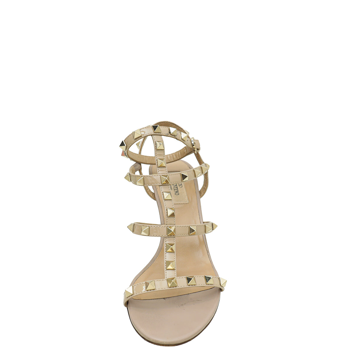 Valentino Nude Rockstud Caged Sandal 37.5