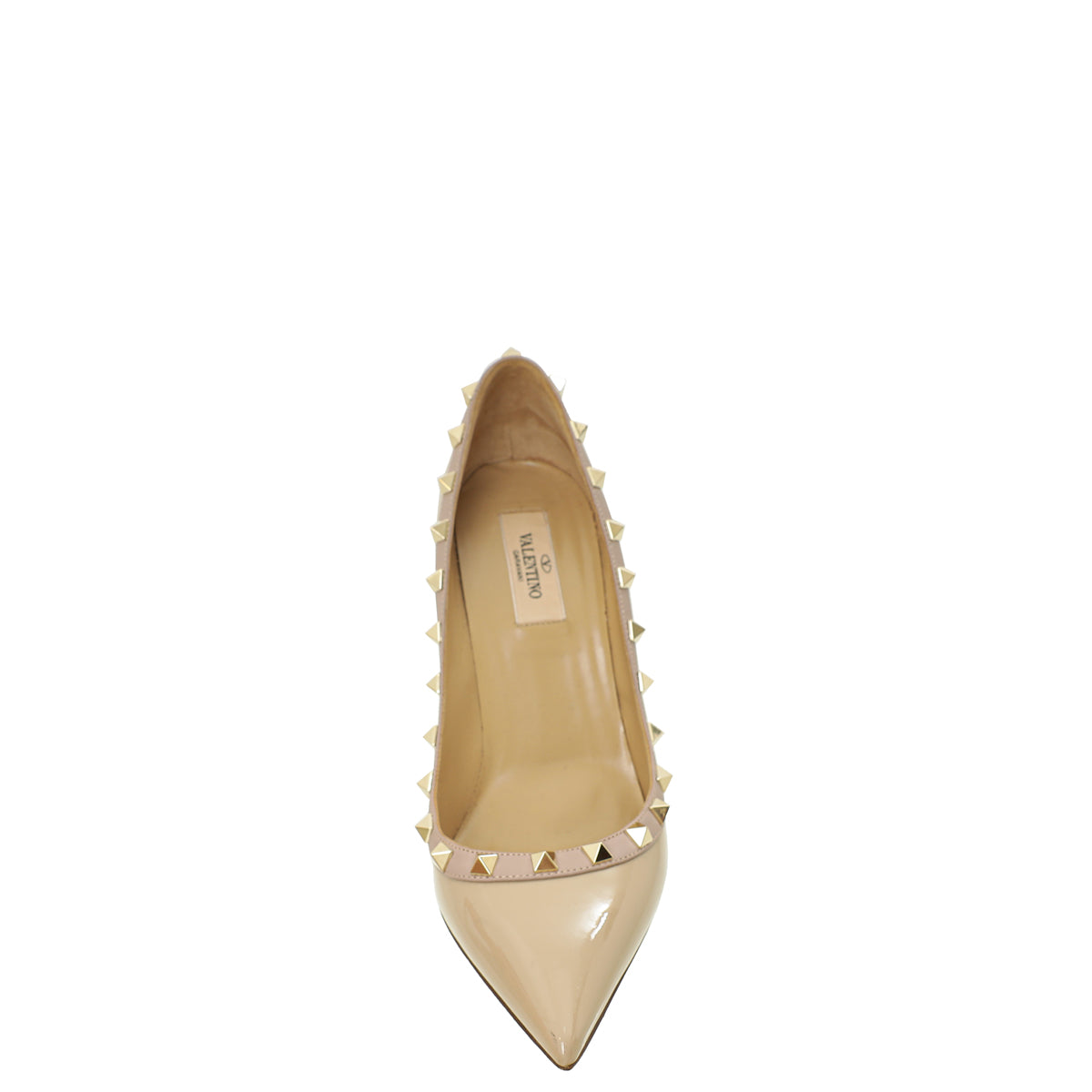 Valentino Beige Rockstud Pumps 38.5-Valentino-THE CLOSET