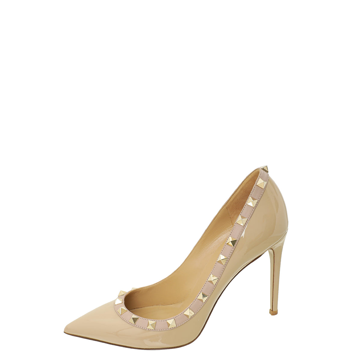 Valentino Beige Rockstud Pumps 38.5