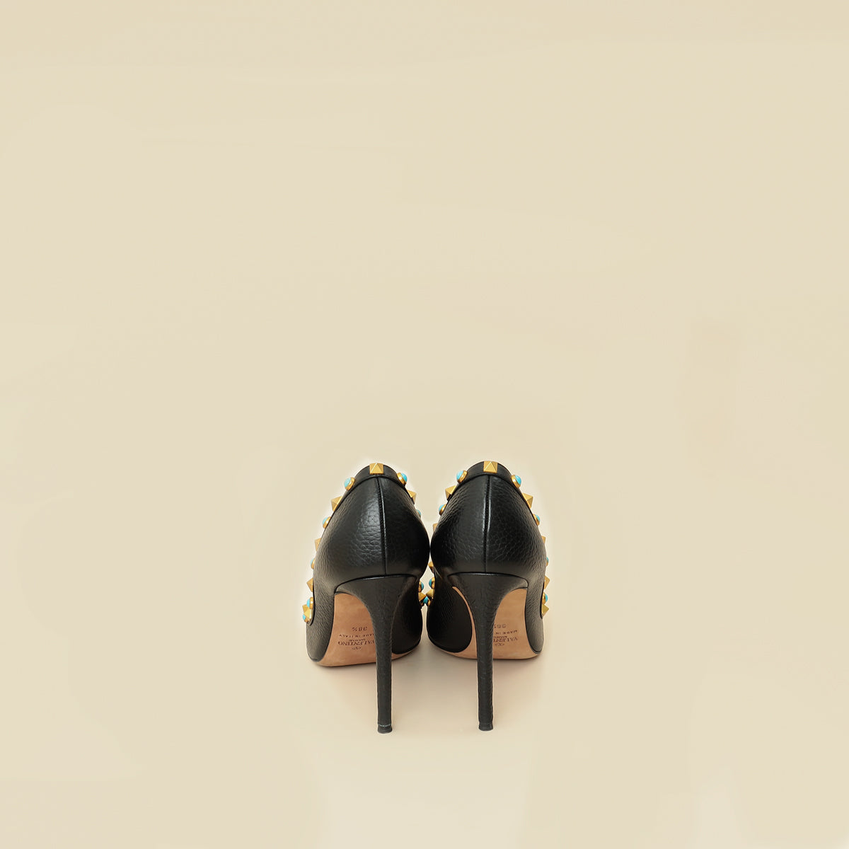 Valentino Rockstud Rolling Pumps 38.5-Valentino-THE CLOSET