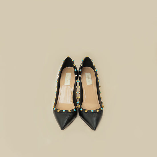 Valentino Rockstud Rolling Pumps 38.5-Valentino-THE CLOSET