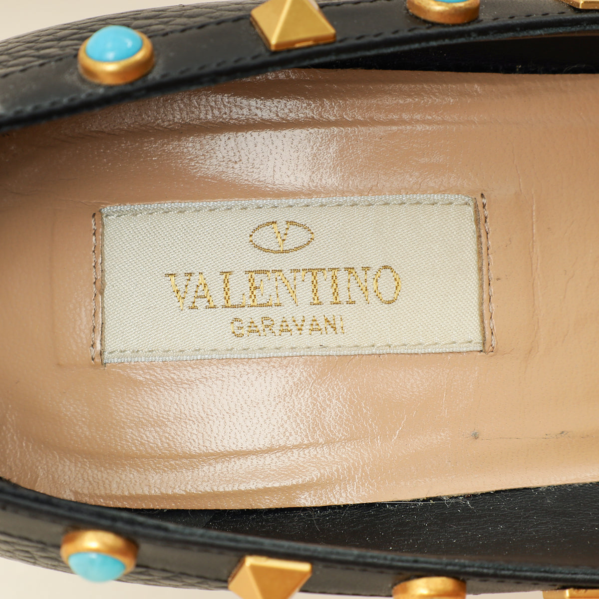 Valentino Rockstud Rolling Pumps 38.5-Valentino-THE CLOSET