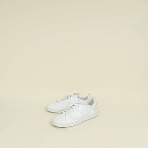 Valentino White VLogo Backnet Low Top Sneakers 38.5