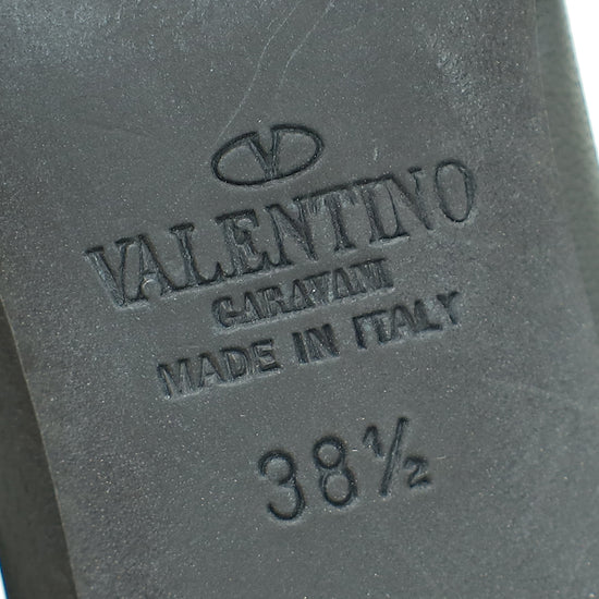 Valentino Black Rockstud Caged 65mm Pump 38.5