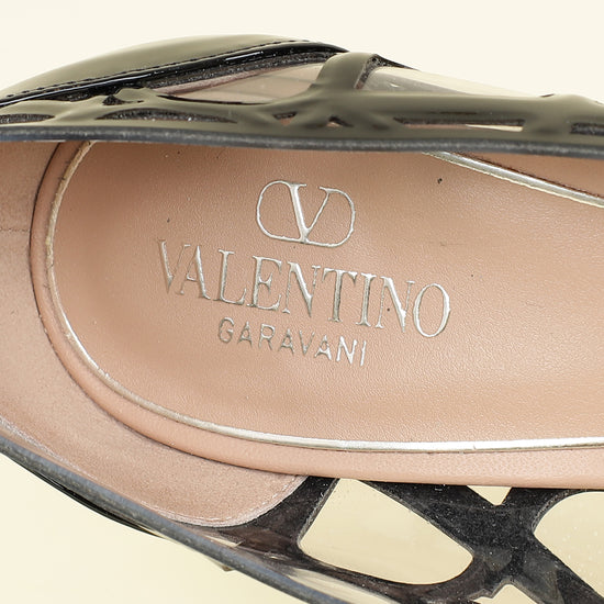 Valentino Bicolor Toile Iconographe 90 Pumps 39