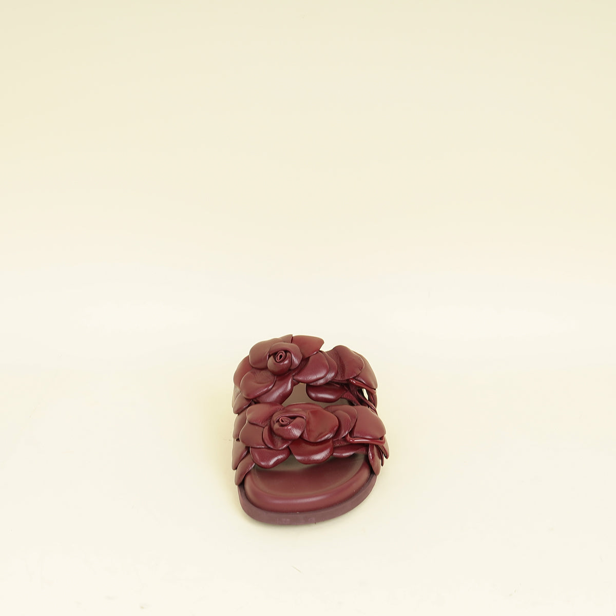 Valentino Burgundy Atelier 03 Rose Edition Flat Sandals 39
