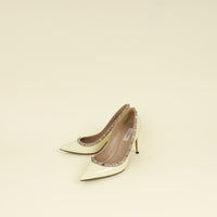 Valentino Cream Rockstud Pump 39
