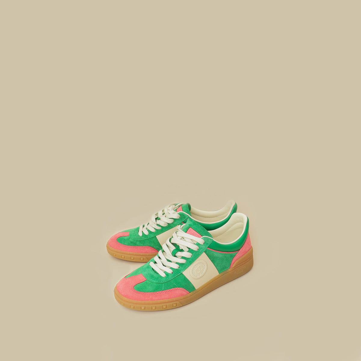 Valentino Bicolor Vlogo Upvillage Suede Sneaker 39-Valentino-THE CLOSET