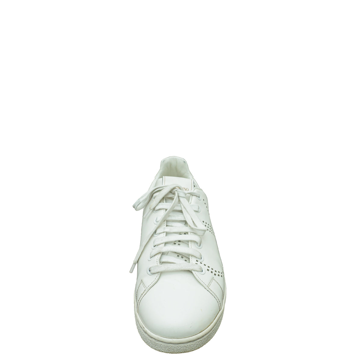 Valentino White Rockstud Backnet Sneaker 40.5-Valentino-THE CLOSET