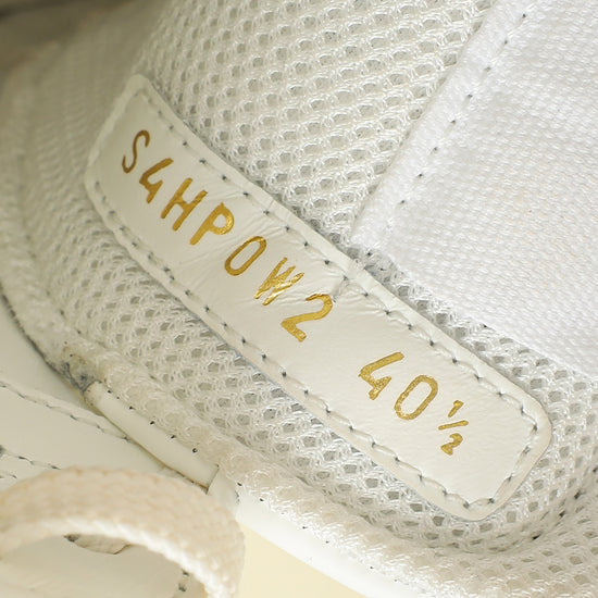 Valentino White Open Flatform Rockstud Untitled Sneaker 40.5