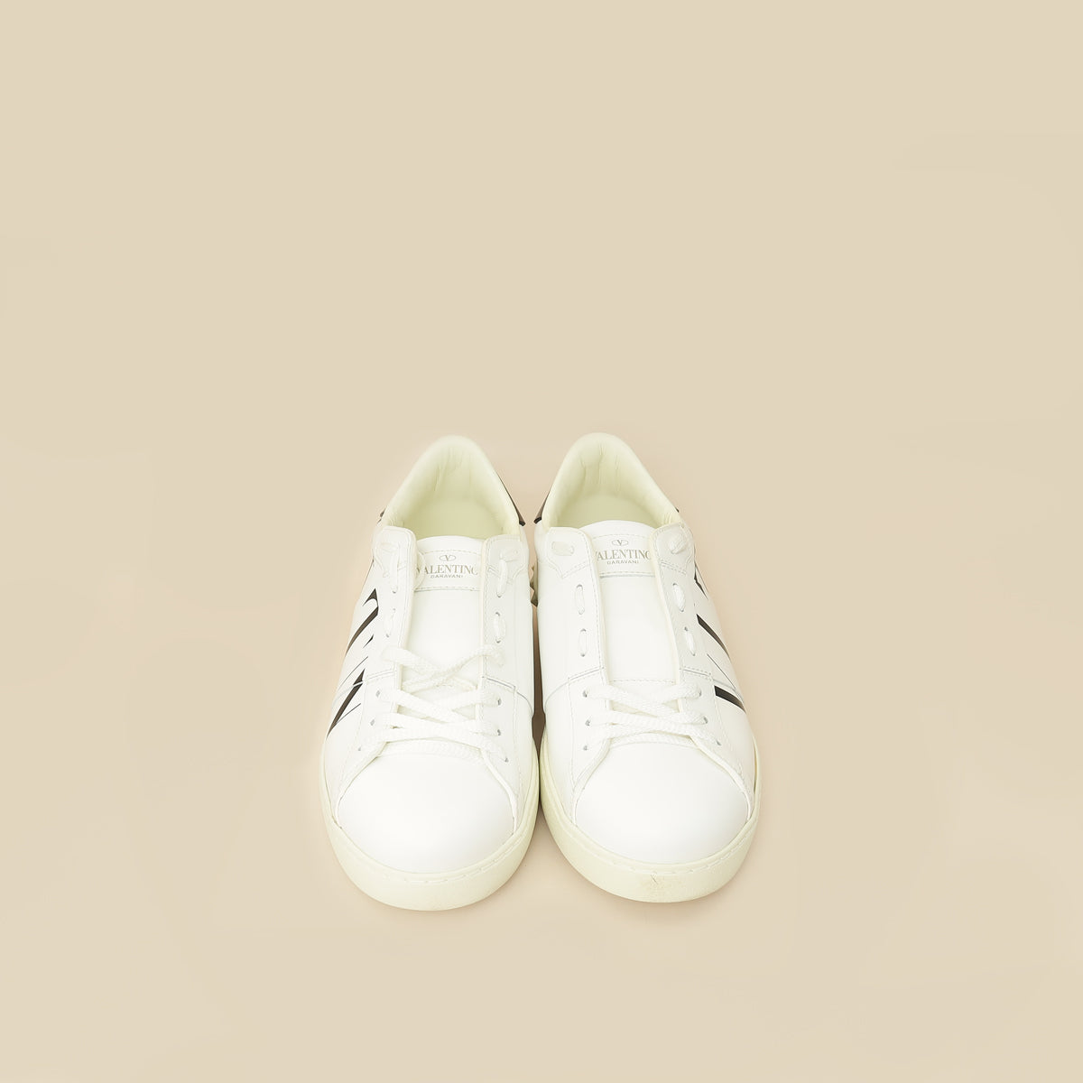Valentino White VLTN Open Sneakers 40.5-Valentino-THE CLOSET