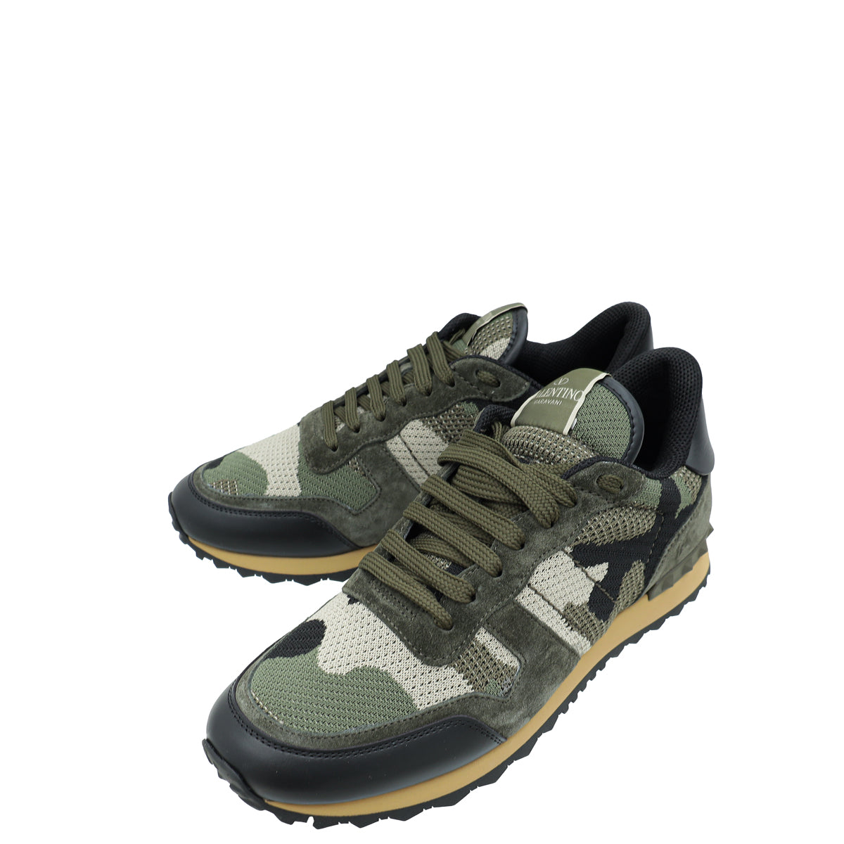 Valentino Bicolor Camouflage Rockrunner Sneaker 40-Valentino-THE CLOSET