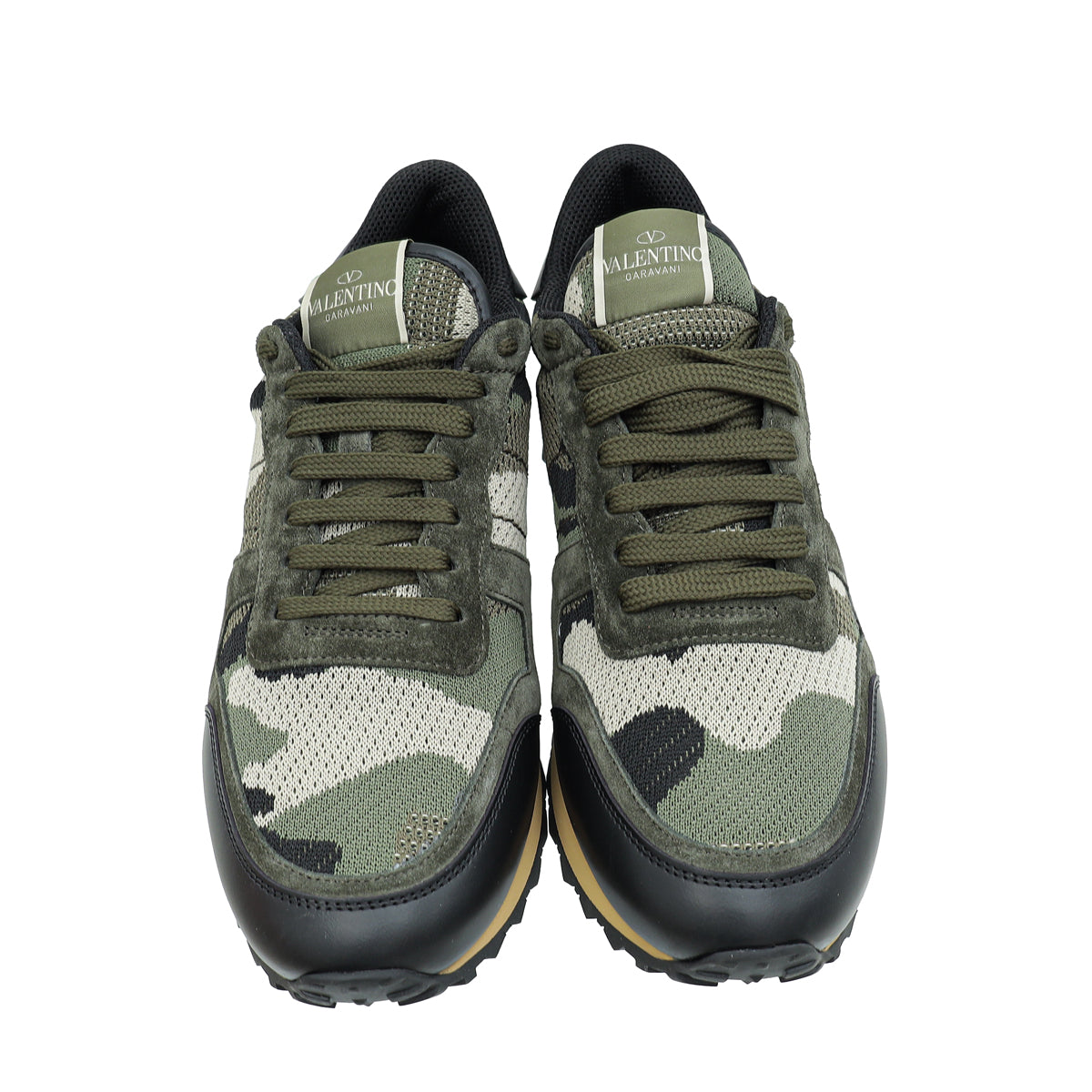 Valentino Bicolor Camouflage Rockrunner Sneaker 40