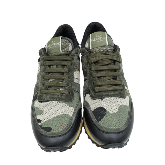 Load image into Gallery viewer, Valentino Bicolor Camouflage Rockrunner Sneaker 40
