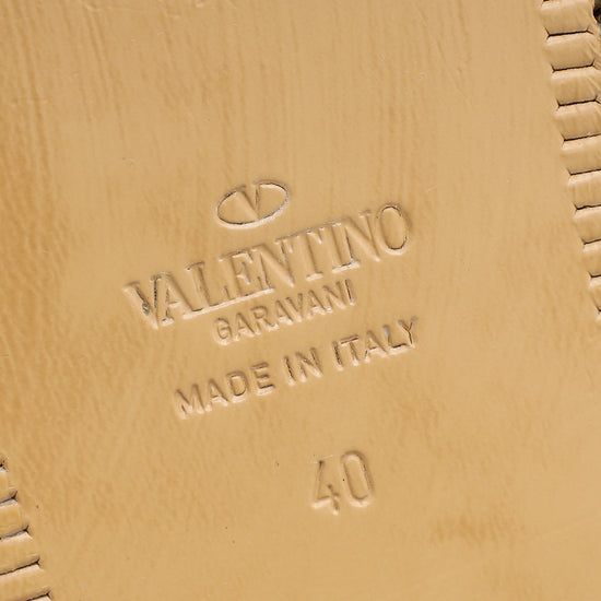 Valentino Black Rockstud Loafers 40