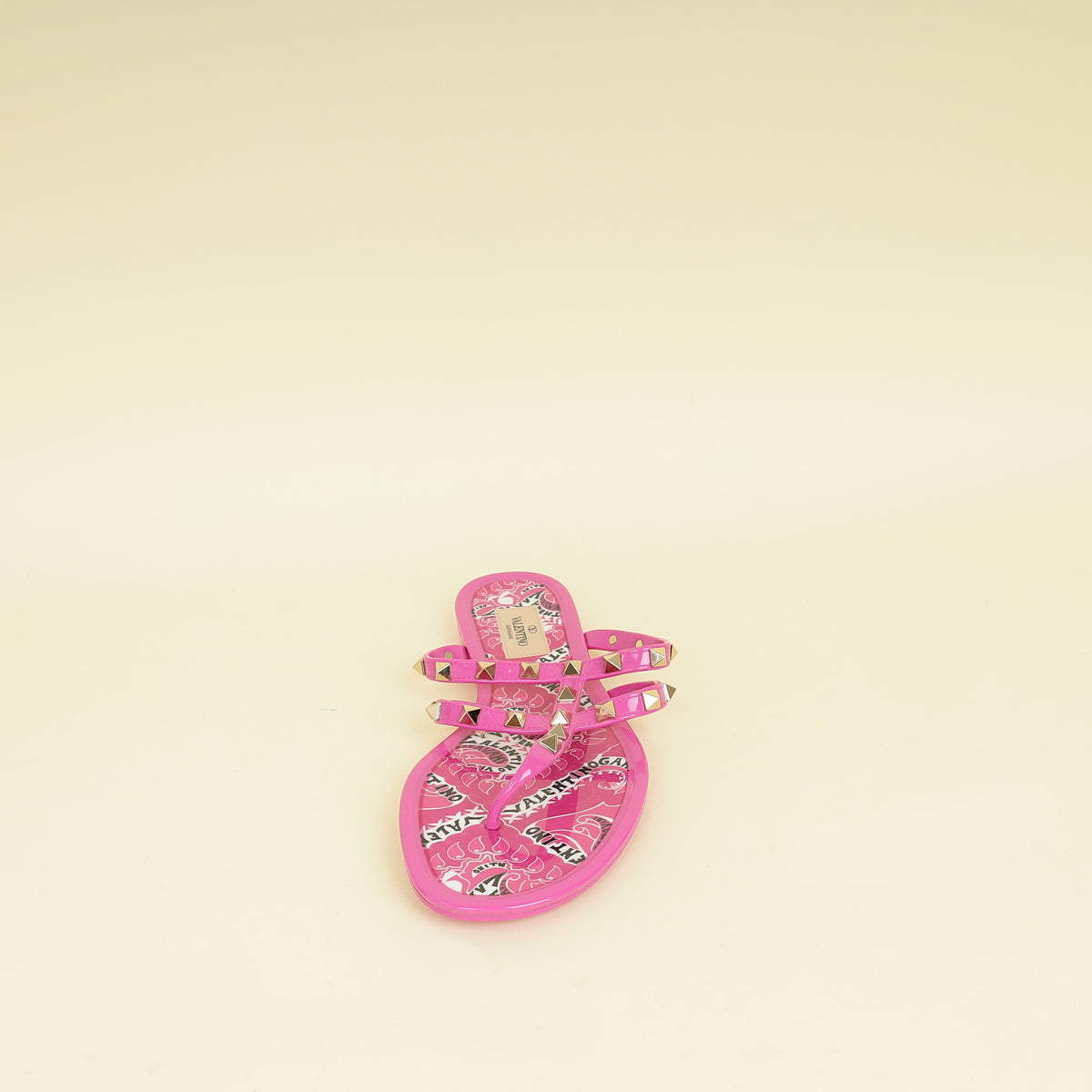 Valentino Bright Pink Summer Rockstud Sandals 40