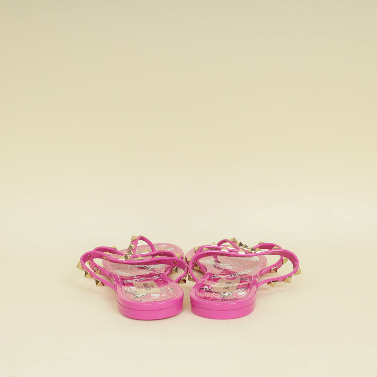 Valentino Bright Pink Summer Rockstud Sandals 40