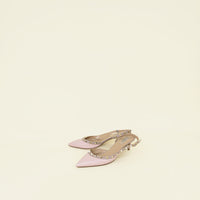 Valentino Poudre Pink Rockstud Slingback 41