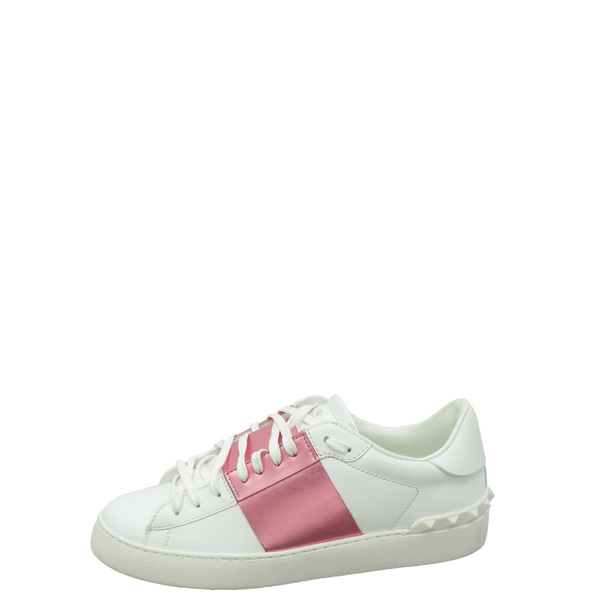 Valentino Bicolor Rockstud Open Sneaker 41