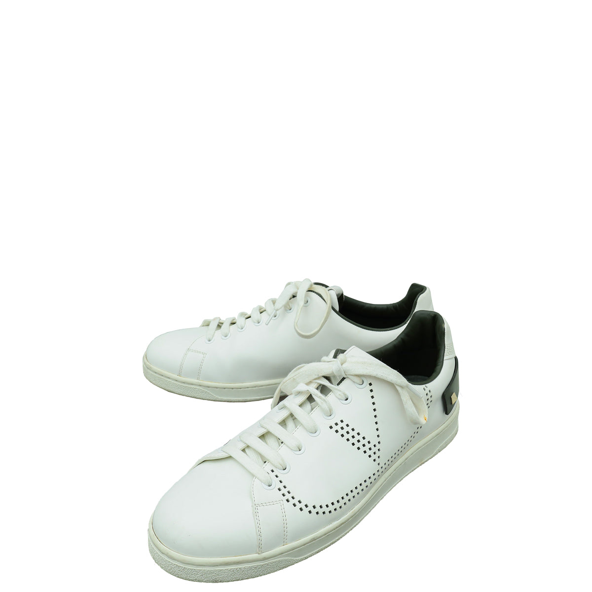 Valentino White Rockstud Backnet Sneaker 42-Valentino-THE CLOSET