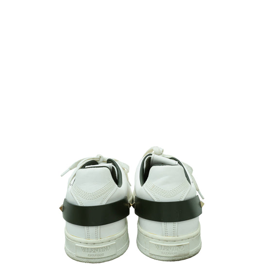 Valentino White Rockstud Backnet Sneaker 42